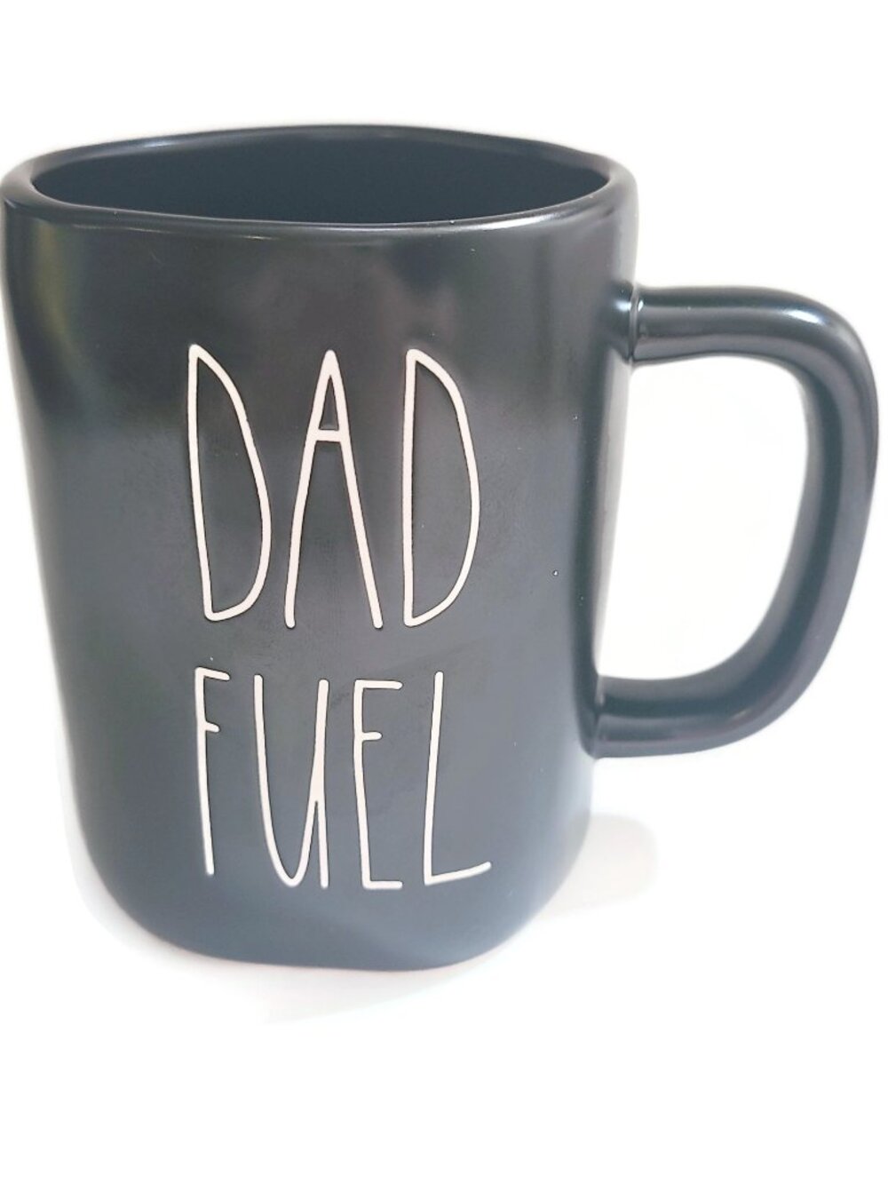 Rae Dunn DAD FUEL 16 oz Mug Artisan Collection Black Cup White Text Farmhouse